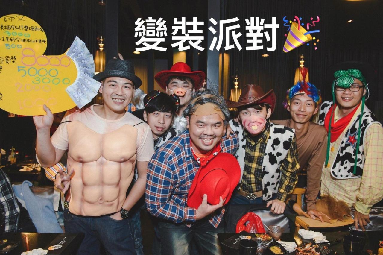巴黎villa 主題派對k歌 Bbq 麻將包棟 뤄동 외부 사진